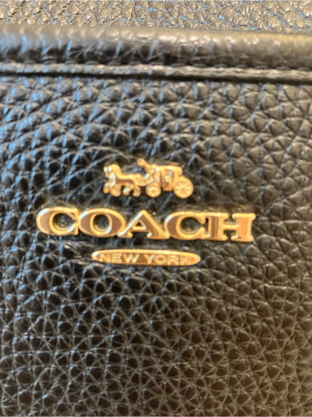 COACH PEBBLED LEATHER CROSSBODY MESSENGER BAG - Picture 5 of 10
